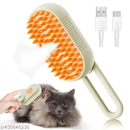 🥰 3-in-1 Pet Hair Removal Steam Comb for Your Beloved Cats 🐱& Dogs 🐶