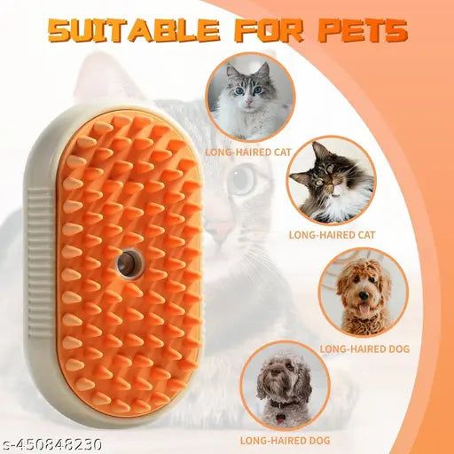 🥰 3-in-1 Pet Hair Removal Steam Comb for Your Beloved Cats 🐱& Dogs 🐶